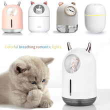 Load image into Gallery viewer, New Humidifier Cute Pet Mini Household Small Moisturizing Aromatherapy Car Creativity Air Bear USB Humidifier LED Mist Maker