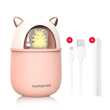 Load image into Gallery viewer, New Humidifier Cute Pet Mini Household Small Moisturizing Aromatherapy Car Creativity Air Bear USB Humidifier LED Mist Maker