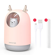 Load image into Gallery viewer, New Humidifier Cute Pet Mini Household Small Moisturizing Aromatherapy Car Creativity Air Bear USB Humidifier LED Mist Maker
